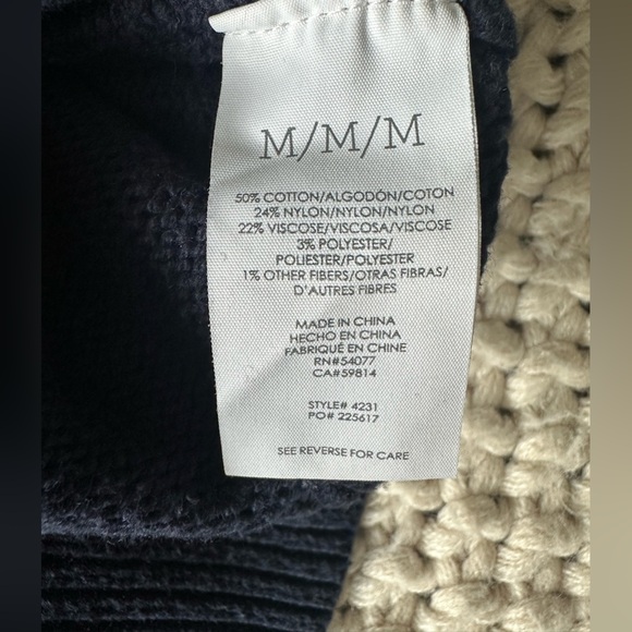 Cabi‎ Fair Isle Off Set Neck Sweater Medium - Picture 7 of 8